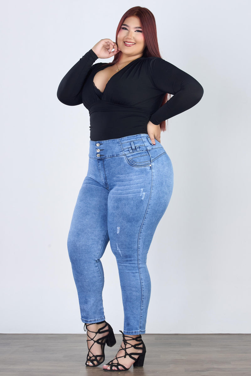 JEANS PLUS 3 BOTONES