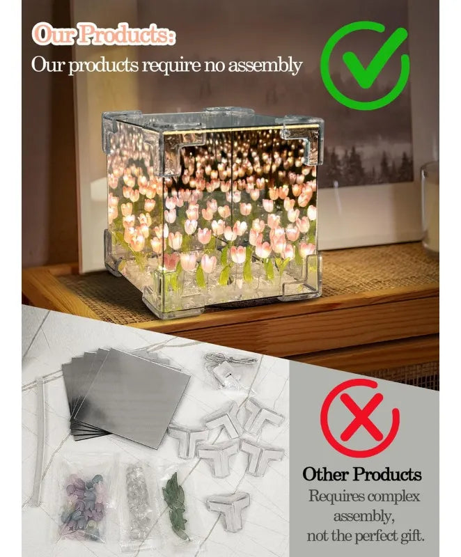 LAMPARA TULIPANES PARA ARMAR