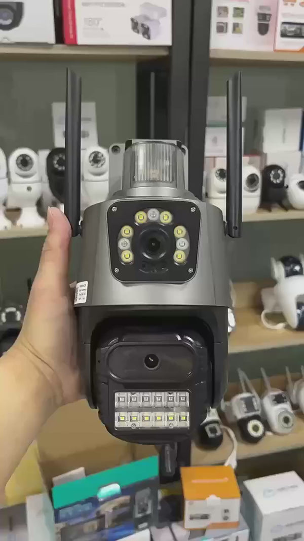 Cámaras Vigilancia Exterior Doble Lente
